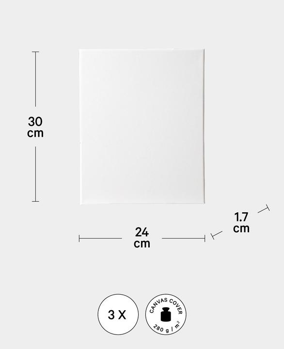 Produktbild I Am Creative Keilrahmen 3-Set BASIC (30 x 1.70 cm)