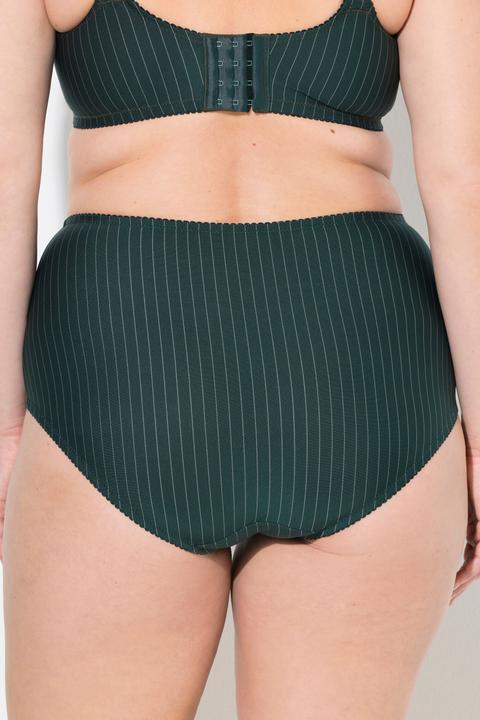 Image du produit Ulla Popken Lot de 2 culottes midi, fines rayures, modèle moyennement échancré (62)