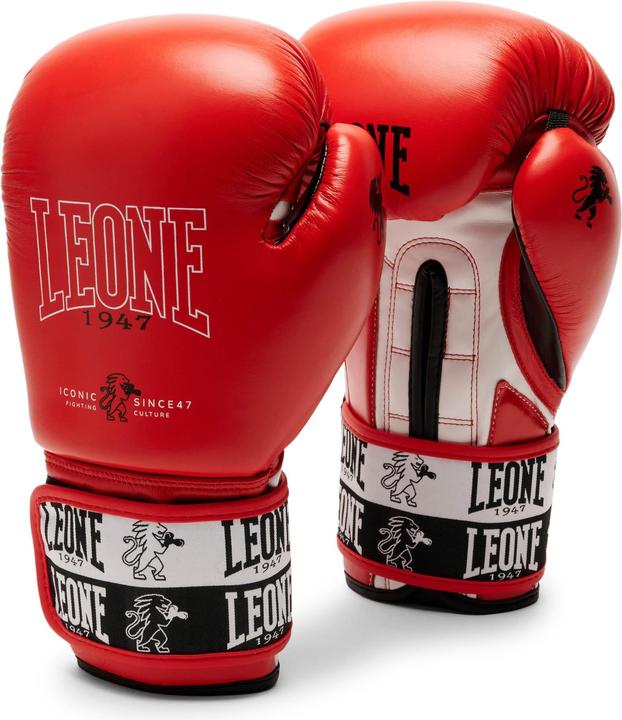 Actual product image Leone Iconic Boxing Gloves Red GN208 (14 OZ)