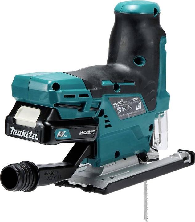 Produktbild Makita JV102DZ Akku-Gehrungssäge 12V MAX, BL-Motor, ohne Akkus und Ladegerät.