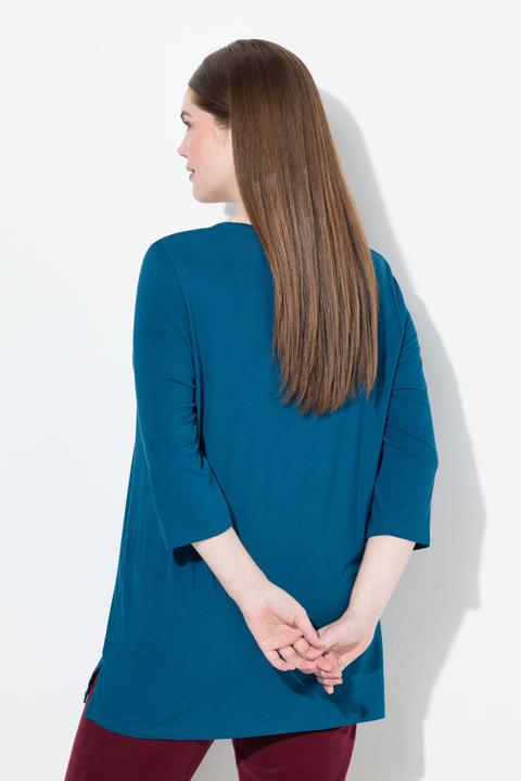 Produktbild Ulla Popken Shirt, Katzenmotiv, A-Linie, Carree-Ausschnitt, 3/4-Arm (46, 48)