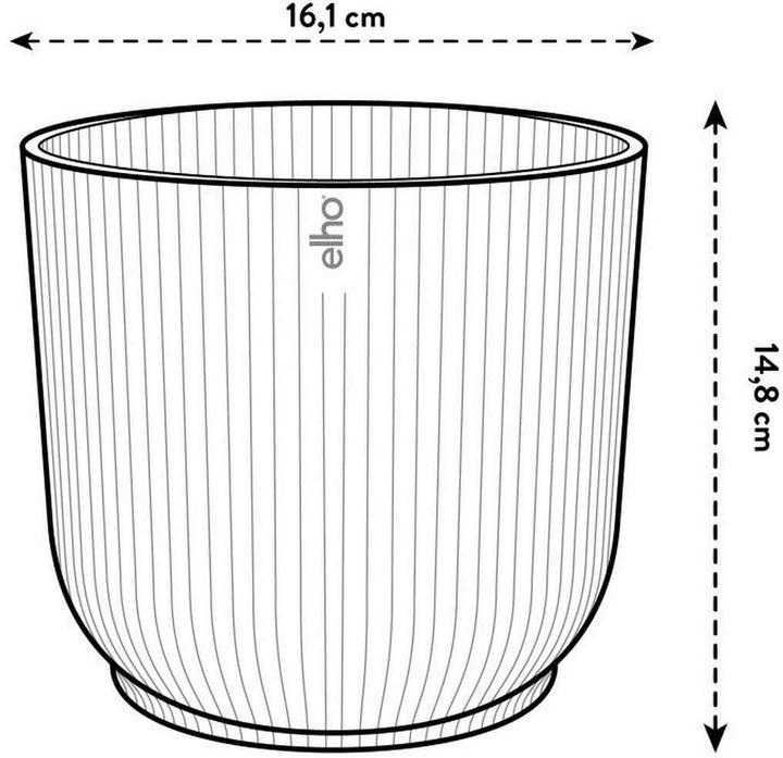 Produktbild Elho Pflanzengefäss Vibes fold ø 16 cm (16 x 15 cm)