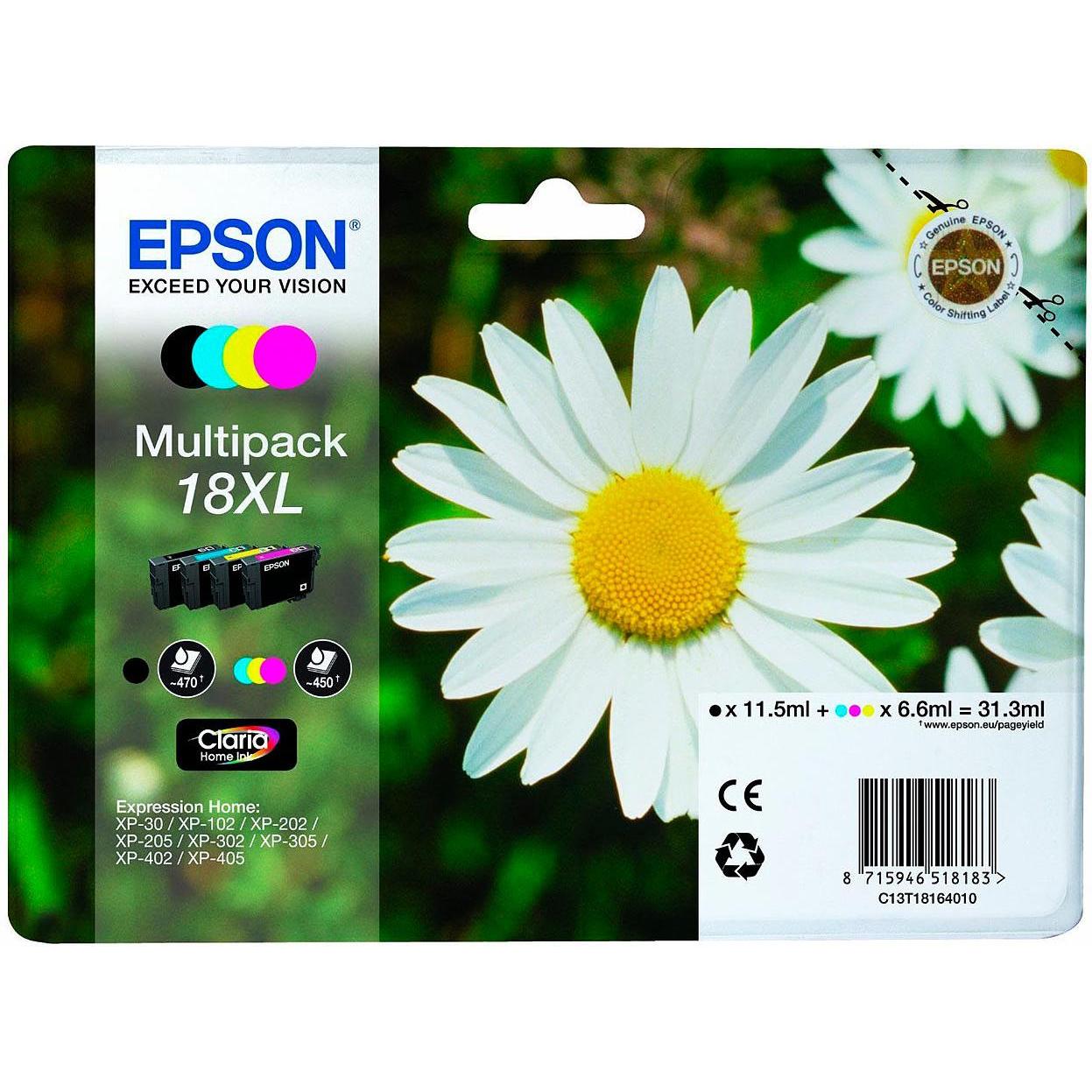 Epson, Cartucce, Cartucce d'inchiostro originali Multipack T1816 (M, C, Y, FC)