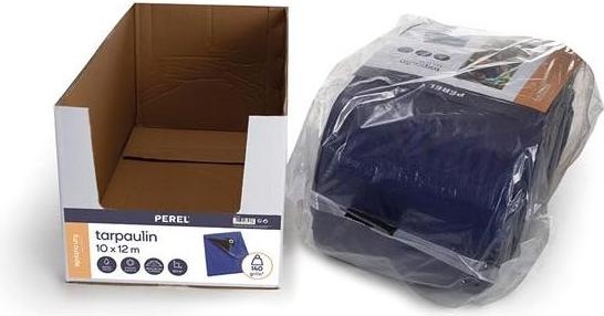 Image du produit Perel Bâche - Bleu/Noir - Super Solide (10 x 12 m)