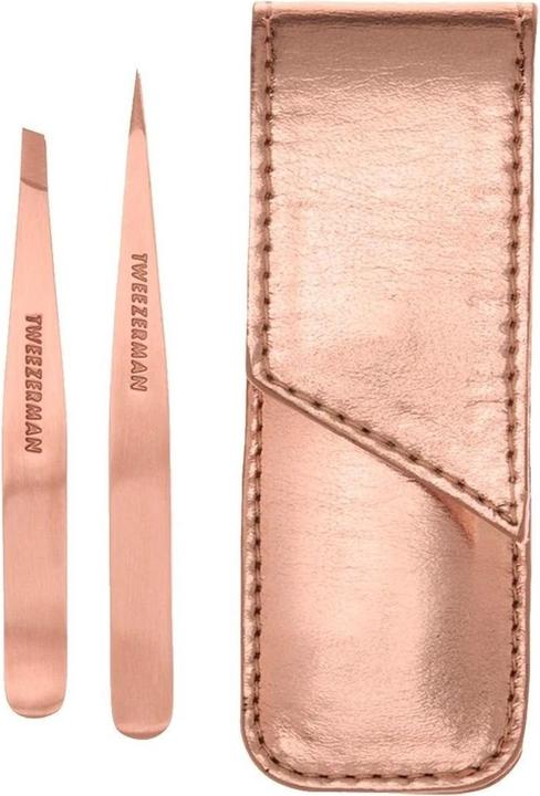 Actual product image Tweezerman A set of tweezers in a Rose Gold case