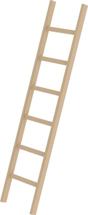 Actual product image Munk Wooden single ladder (Single ladder, 195 cm)