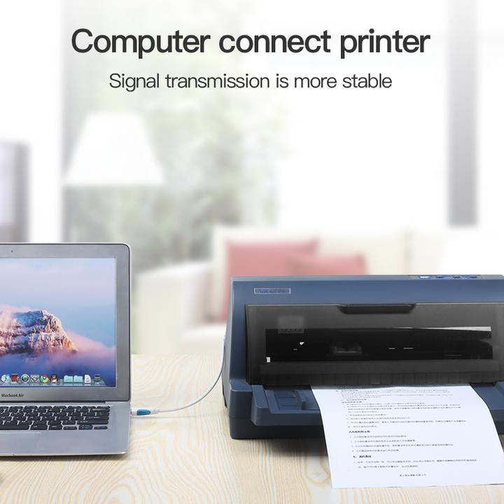 Produktbild Vention USB 2.0 Kabel Typ A-B, schwarz - 2m (2 m, USB 2.0)