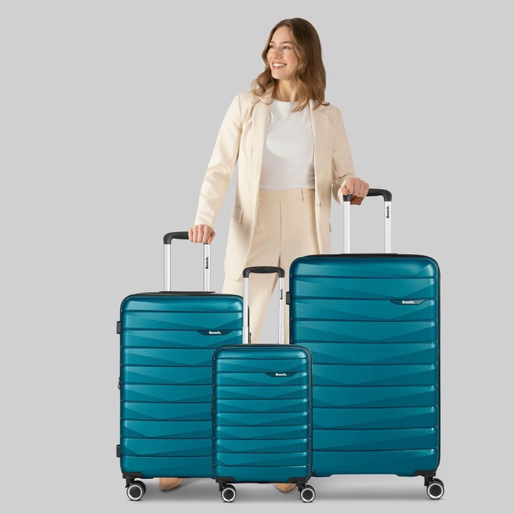 Produktbild Bench Paris 4 Rollen Kofferset 3-teilig mit Dehnfalte (223 l, XL (ab 115l))