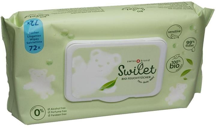 Swilet Salviette umidificate biologiche (12 x 72 pz.)