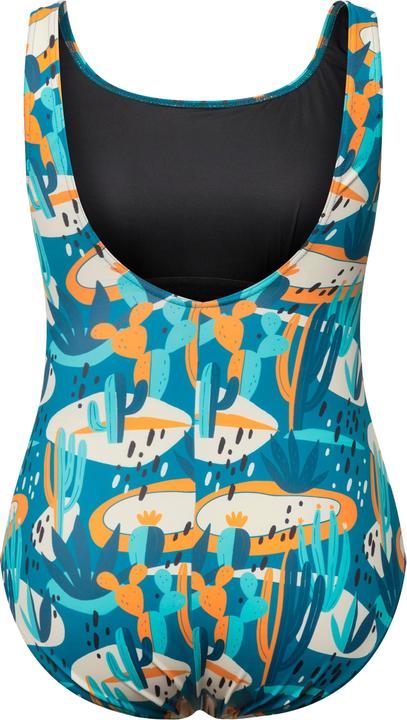 Actual product image Ulla Popken Cactus Print One Piece Cupless Swimsuit (62)