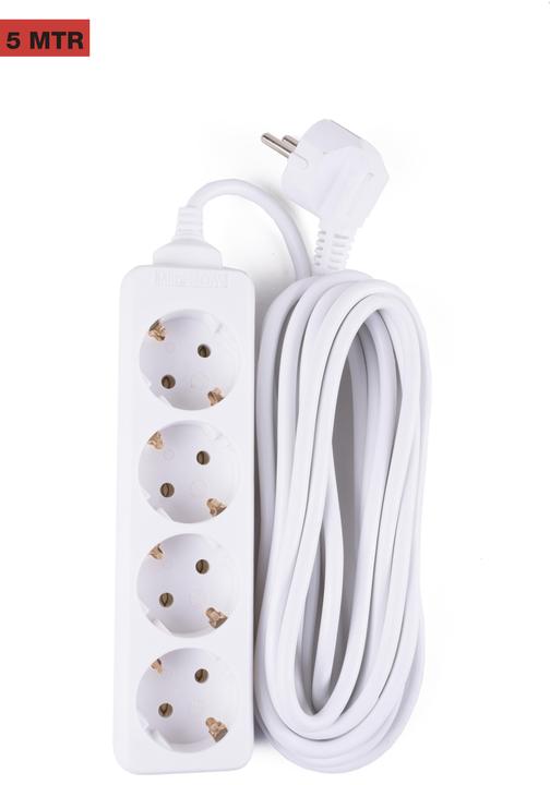 Actual product image Benson Electric Extension socket 4-way + earth + 5.0 m (4x, CEE 7/3, 5 m)