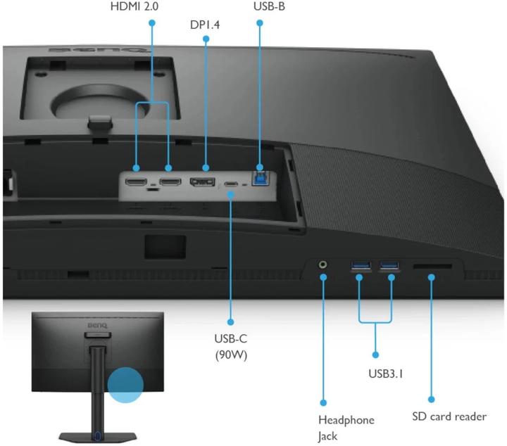 Actual product image BenQ PhotoVue SW272Q (2560 x 1440 pixels, 27")