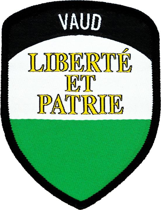 Charlie Mike Klettabzeichen Kantonswappen Vaud