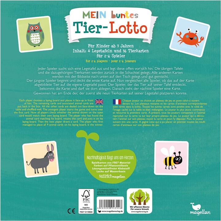 Actual product image Mein buntes Tier-Lotto (German)