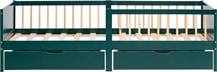 Image du produit Homestyle4u Kinderbett mit 2 Bettkästen & Lattenrost (90 x 200 cm)