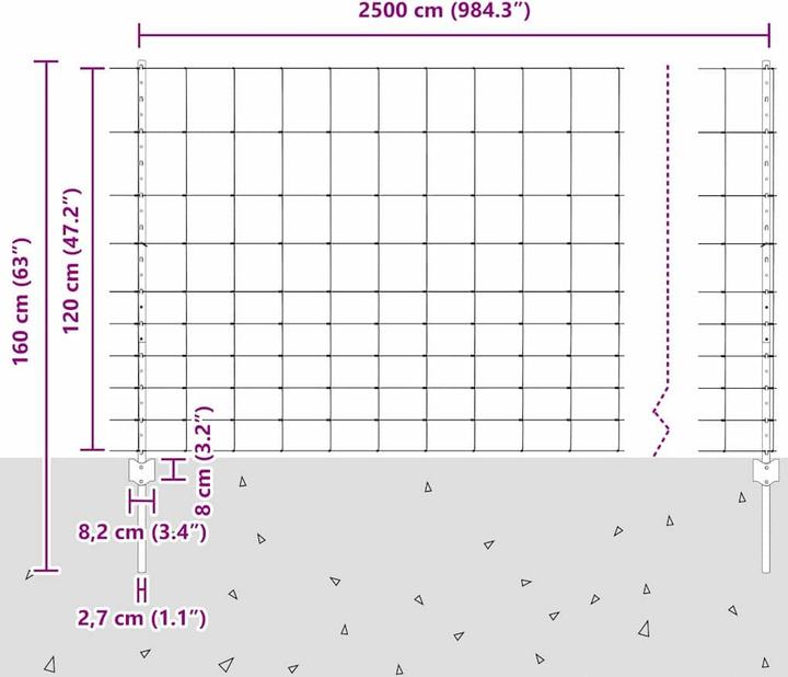 Produktbild vidaXL Aussenbarriere