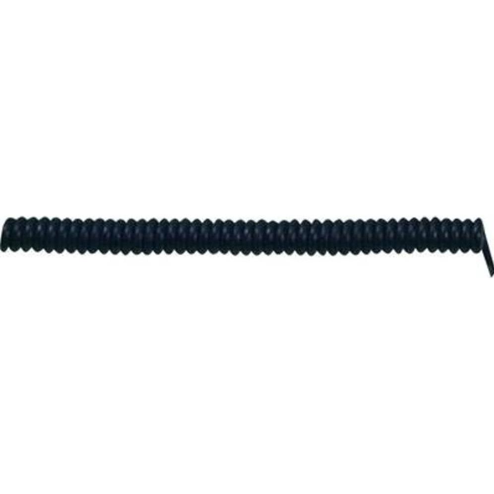 Lapp, Kabelleitung, Kabel Spiralkabel X05VVH8-F 300 mm / 900 mm 5 x 0.75 mm² Schwarz 73222341 1 St. (0.90 m)