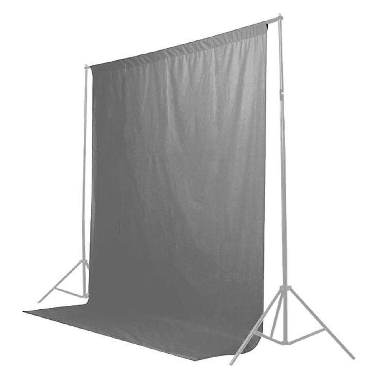 Caruba Achtergrondfolie 2x3m Grijs (200 cm, 300 cm), Achtergrondsystemen, Grijs