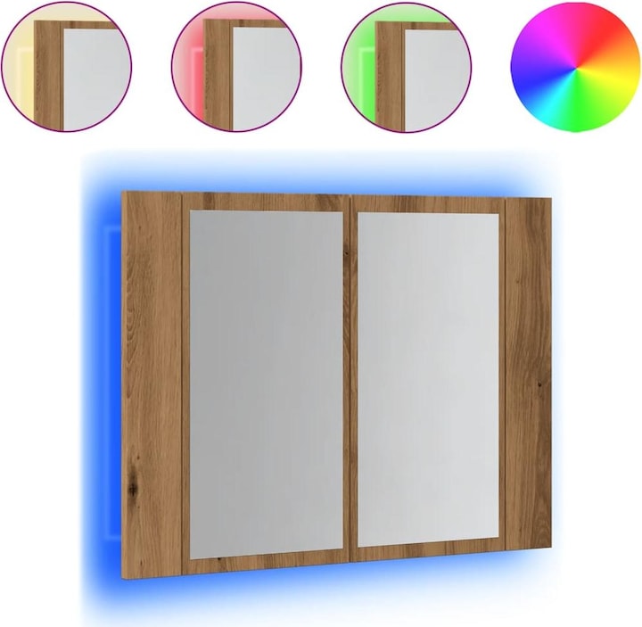 Immagine prodotto VidaXL LED-Spiegelschrank (60 x 12 x 45 cm)