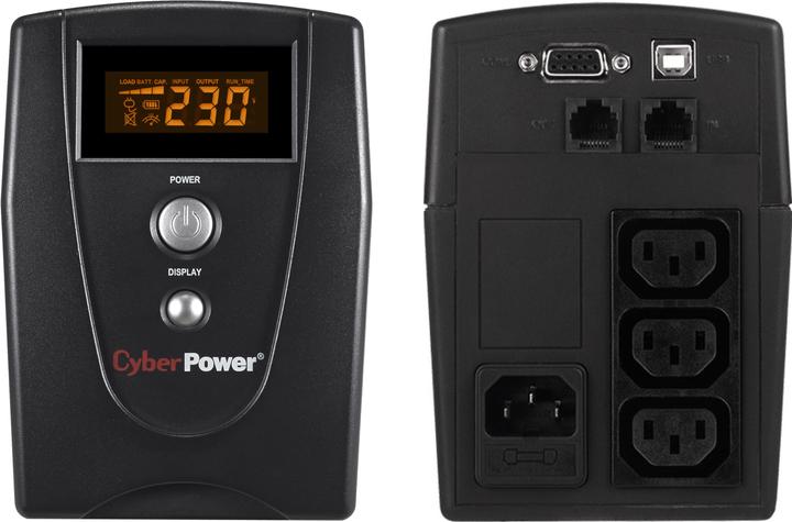 Image du produit Cyberpower Value600eilcd (600 VA, 360 W, Line-interactive Onduleur)