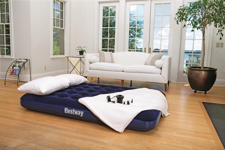 Productafbeelding Bestway Gevlokt luchtmatras - Luchtpomp / Tweepersoons (135 x 190 cm)