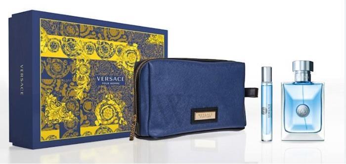 Produktbild Versace Pour Homme by Gift Set -- 3.4 oz Eau de Toilette Spray + 0.3 oz Mini EDT Spray in Pouch (Eau de Toilette, 100 ml)