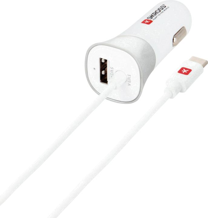 Image du produit Skross Double chargeur de voiture USB + USB Type-C