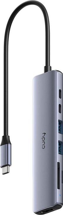 Productafbeelding Cudy 7-IN-1 USB C Hub met 4K HDMI (USB-C, 7 Havens)