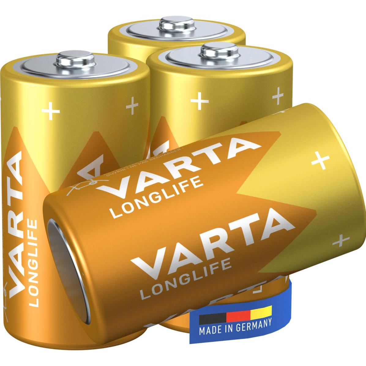 Thumbnail - Varta Longlife (4 Stk., C, 7600 mAh), Batterien + Akkus
