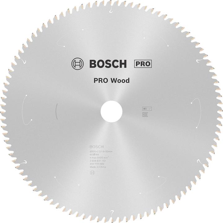 Actual product image Bosch Professional Zubehör PRO Wood cordless circular saw blade, 305 x 2.2 x 30 mm