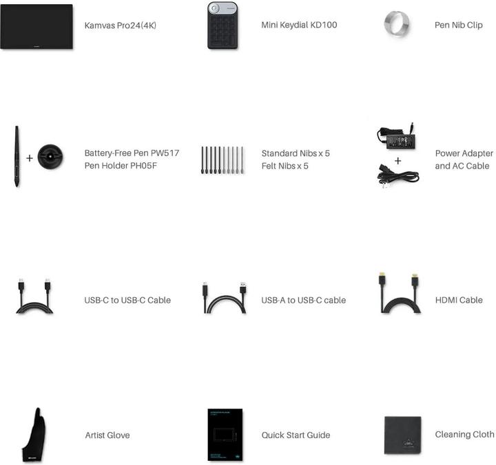 Image du produit Huion Tablette Kamvas Pro 24 (4K) (23.80", 5080 lpi)