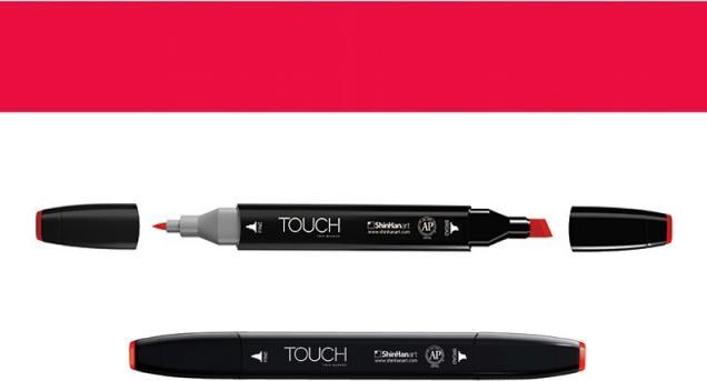 Actual product image Shinhan Felt-tip pen 16 Coral Pink, double tip (6 mm)