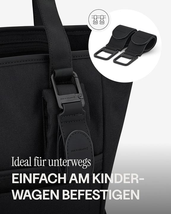 Produktbild Kapten & Son Laptoprugzak / Rugtas / Luiertas 15 Inch Vegan Lindby Zwart (12 l)