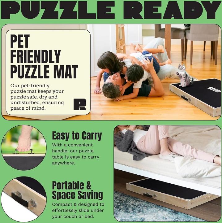 Actual product image Puzzle Ready Puzzle game board with short feet (1500 pieces)