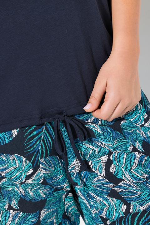 Actual product image Ulla Popken Ride The Wave Short Sleeve V-Neck Graphic Tee (56)