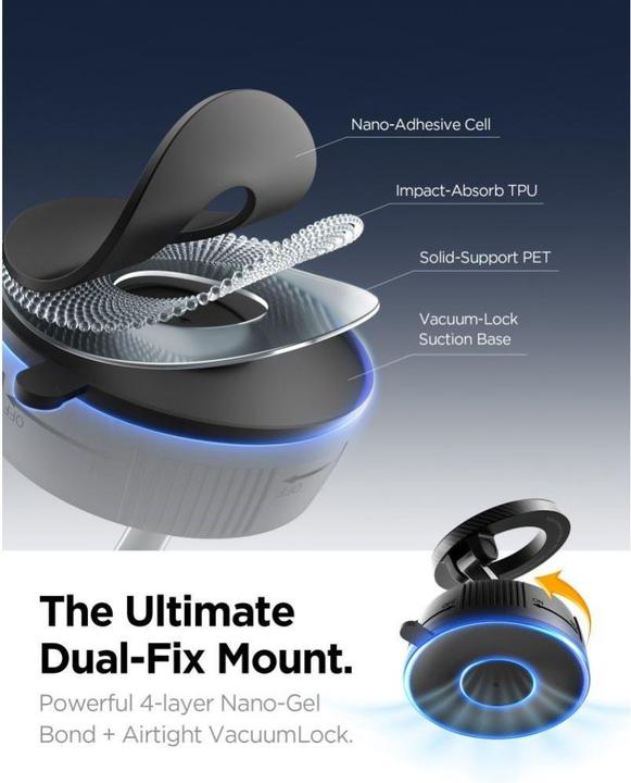 Immagine prodotto Spigen Mft36 Vacuumlock Supporto magnetico Magsafe per auto per cruscotto nero