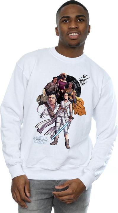 Actual product image Star Wars Mens The Rise Of Skywalker Resistance Illustration Sweatshirt (3XL)