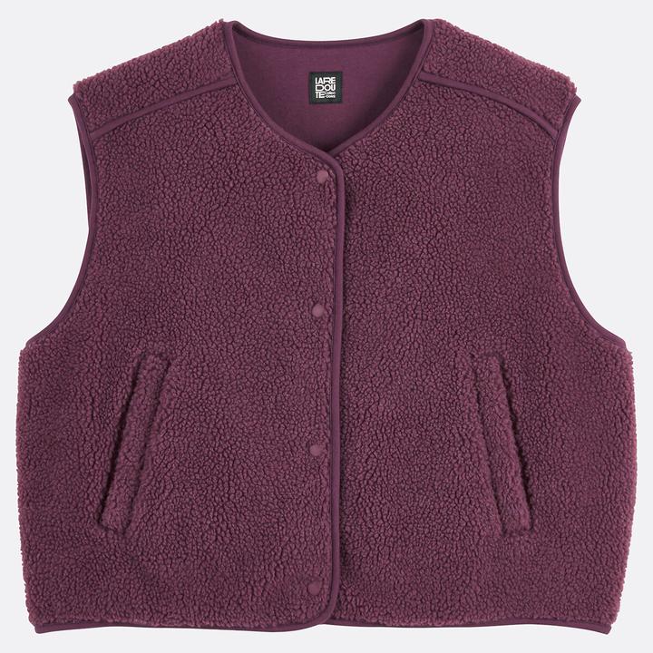 La Redoute Collections Ärmellose Oversize-Weste aus Sherpa