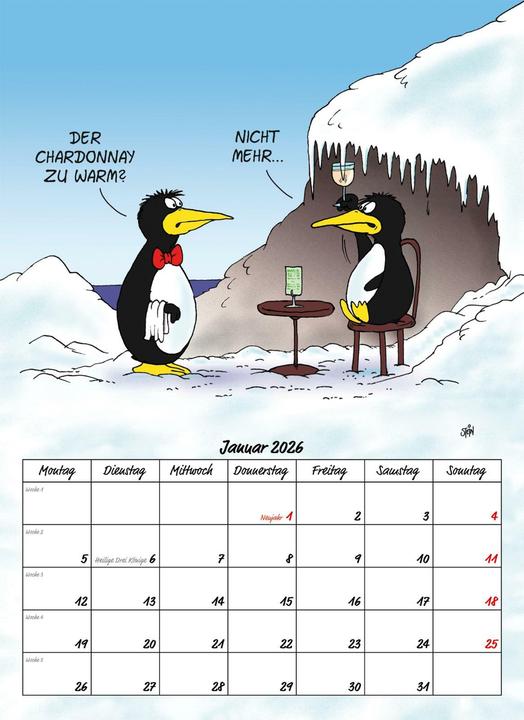 Image du produit Stein:Uli Stein Tierische Zeiten 2026: (24 x 33 cm, Allemand)