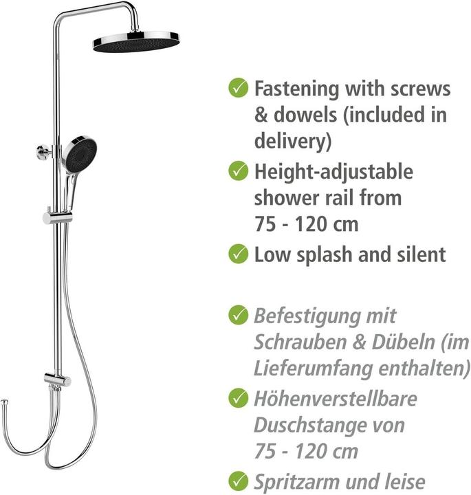 Produktbild Wenko Softwater Duschsystem chrom