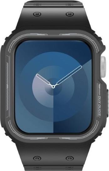 Actual product image Dux Ducis OA Strap Apple Watch 38mm/40mm/41mm - Black (38 mm, 40 mm, 41 mm, Silicone, Apple Watch Series 2, Apple Watch Series 1, Apple Watch Series 3, Apple Watch Series 4, Apple Watch Series 5, Apple Watch Series 6, Apple Watch Series 7, Apple Watch Series 8, Apple Watch Series 9, Apple Watch SE)
