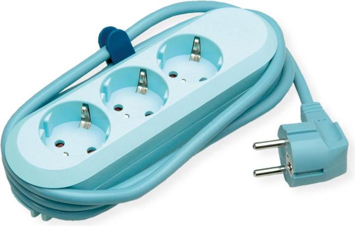 Produktbild Bachmann Steckdosenleiste SMART 3-fach, Berry blue, 1,5m, ohne Schalter (3x, CEE 7/3, 1.50 m)