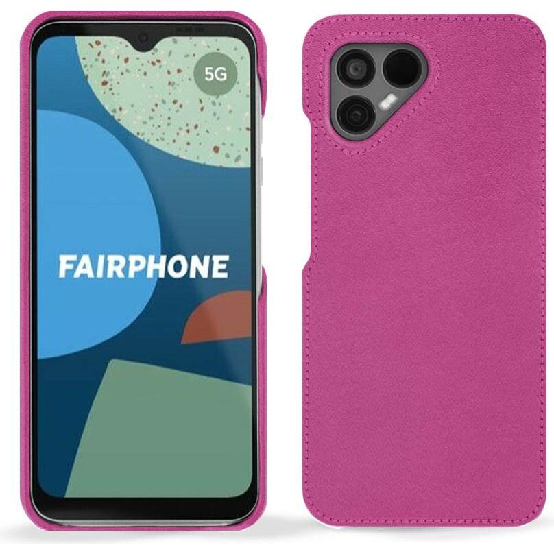 Noreve Lederschutzhülle (Fairphone 4), Smartphone Hülle, Rosa