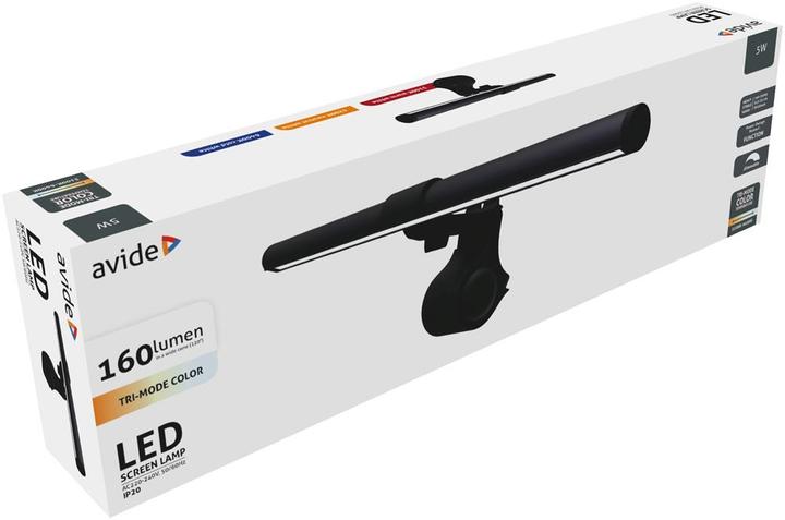 Produktbild Avide LED Monitor Leuchte mit Klemmbefestigung 160lm USB 5W