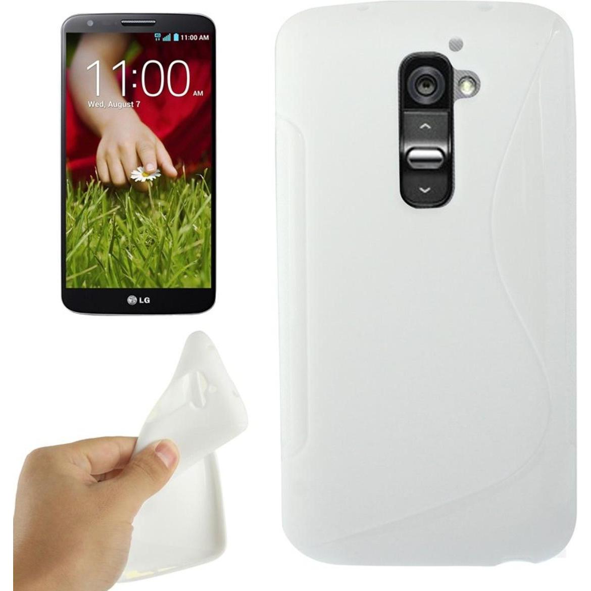 König Design Handyhülle Schutz TPU für Handy LG Optimus G2 weiss (Optimus G2), Smartphone Hülle, Weiss