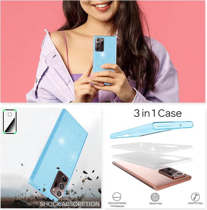 Actual product image Nalia Glitter Case (Samsung Galaxy Note 20 Ultra)