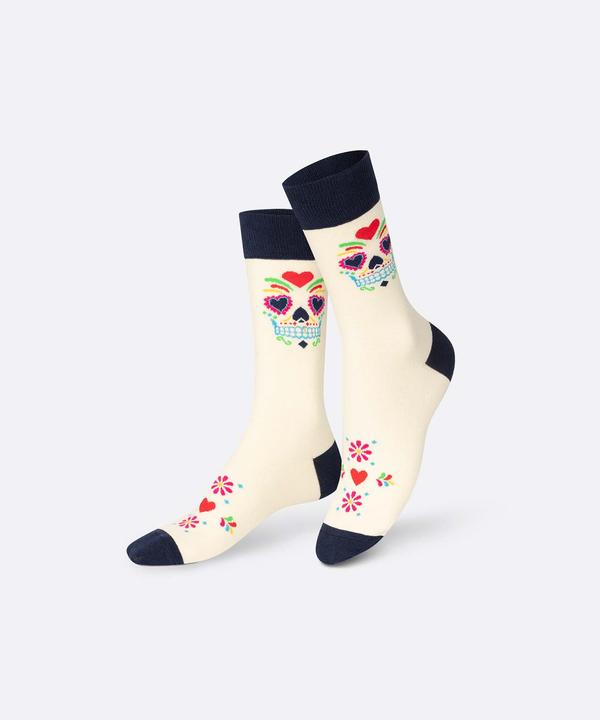 Actual product image Eat My Socks Socks, Calaca, White (One size)