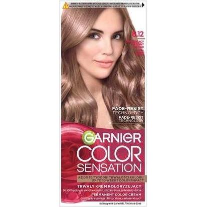 Garnier, Tinta, Color Sensation Creme farba do włosów 8.12 Opalizujący Różowy Blond (8.12 Biondo rosa opalescente)