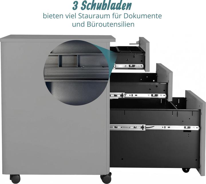 Produktbild Relaxdays Rollcontainer (39 x 52 x 60 cm)