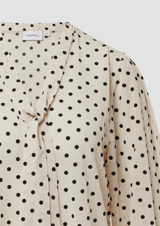 Immagine prodotto Comma Bluse Semitransparente Chiffonbluse mit Polka Dots und abnehmbarer Schluppe (32)